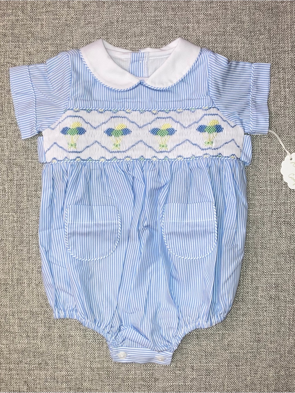 Alice Kathleen & Co. 12m smocked “The Party Bubble” NWT